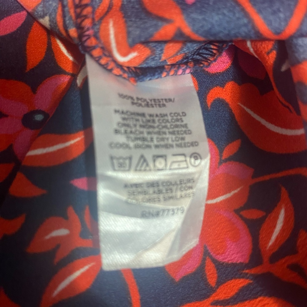 Ann Taylor Red and Blue Floral Dress - Picture 10 of 12